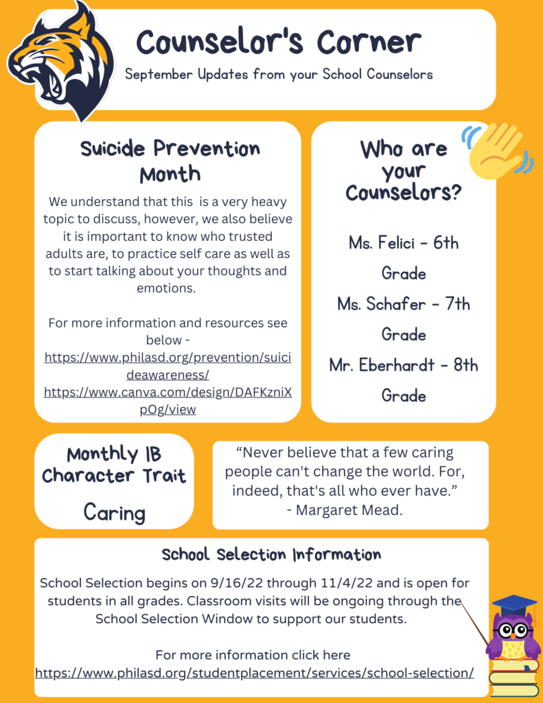 Dean’s Corner Castor Gardens Middle School